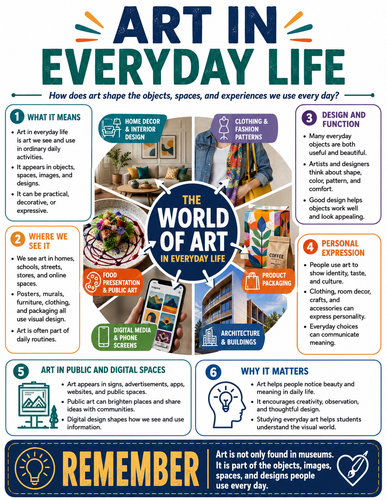 Art in Everyday Life I Infographic