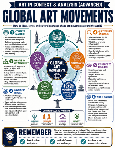 Global Art Movements I Infographic
