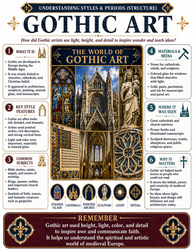 Gothic Art I Infographic