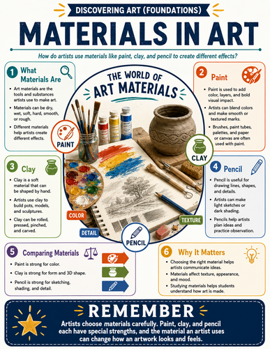 Materials in Art I Infographic