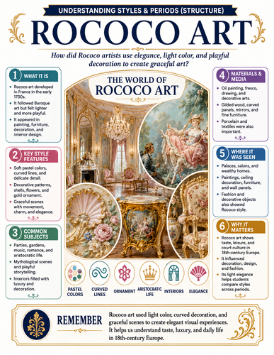 Rococo Art I Infographic