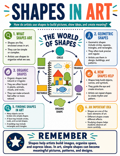 Shapes in Art I Infographic