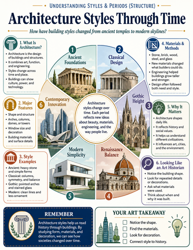 Architecture Styles Through Time I Infographic