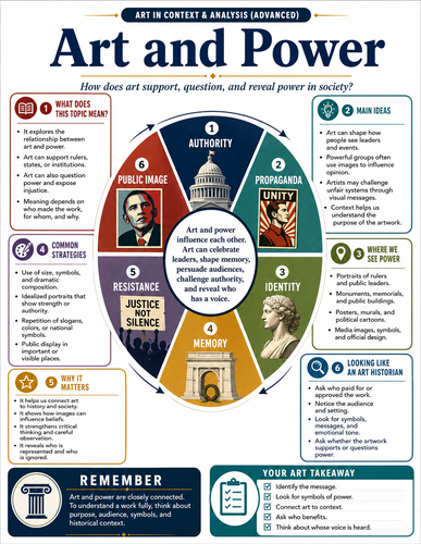 Art and Power I Infographic