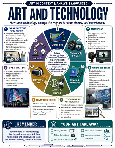 Art and Technology I Infographic