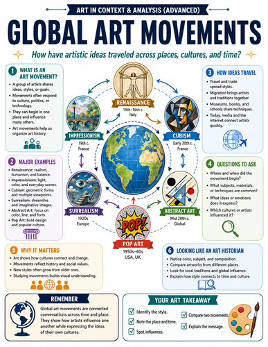 Global Art Movements I Infographic
