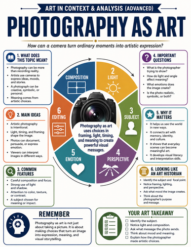 Photography as Art I Infographic