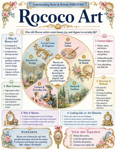 Rococo Art I Infographic