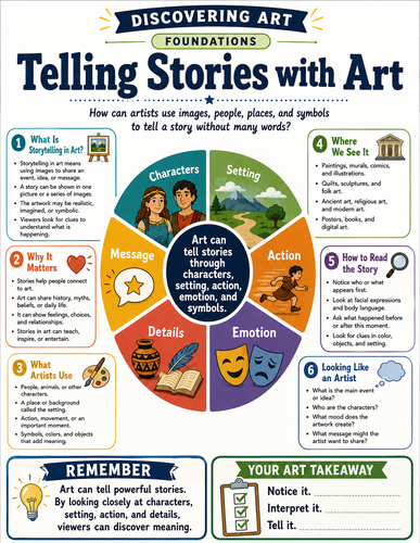Telling Stories with Art I Infographic