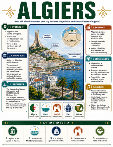 Algiers I Capital City I Infographic