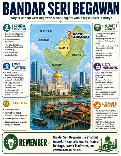 Bandar Seri Begawan I Capital City I Infographic