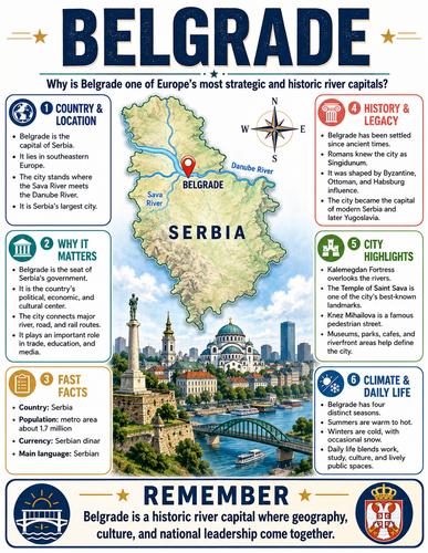 Belgrade I Capital City I Infographic