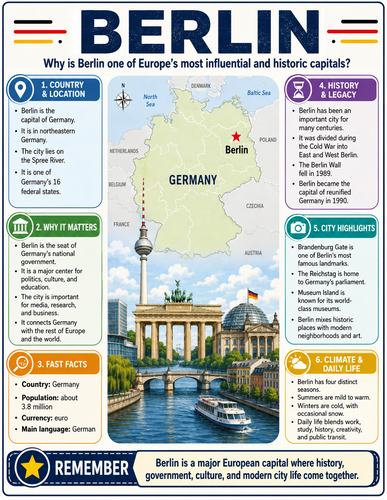 Berlin I Capital City I Infographic