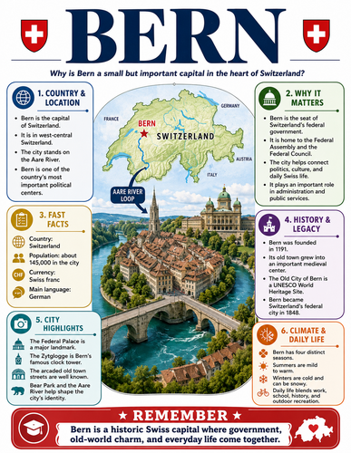 Bern I Capital City I Infographic