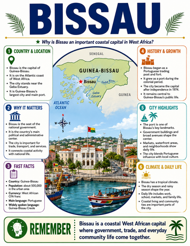 Bissau I Capital City I Infographic