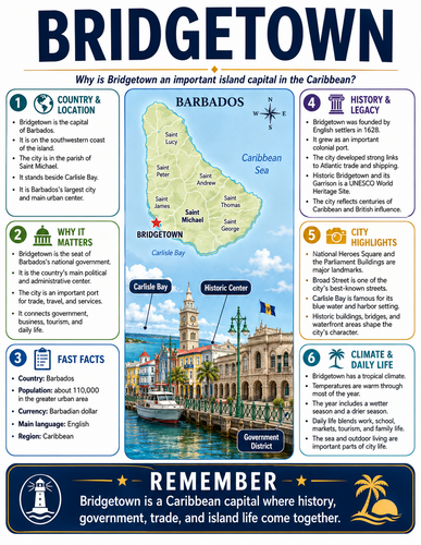 Bridgetown I Capital City I Infographic