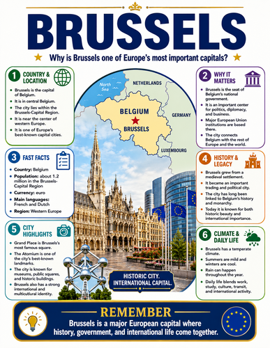 Brussels I Capital City I Infographic