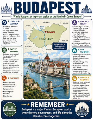 Budapest I Capital City I Infographic