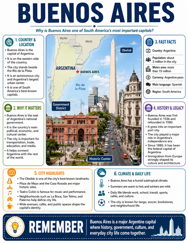 Buenos Aires I Capital City I Infographic