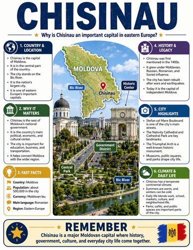Chisinau I Capital City I Infographic