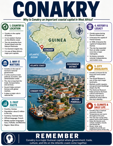 Conakry I Capital City I Infographic
