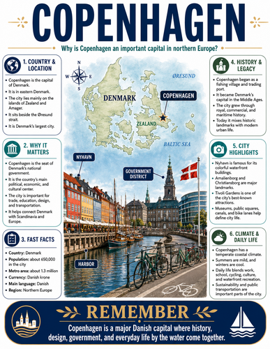 Copenhagen I Capital City I Infographic