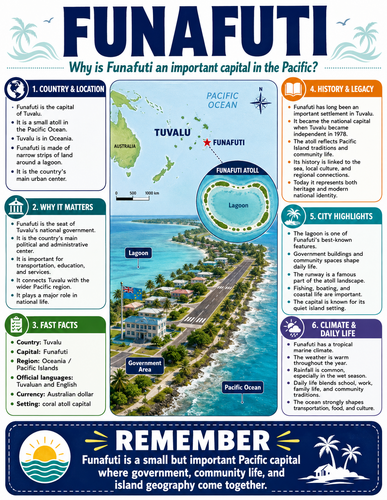 Funafuti I Capital City I Infographic