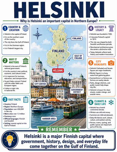 Helsinki I Capital City I Infographic