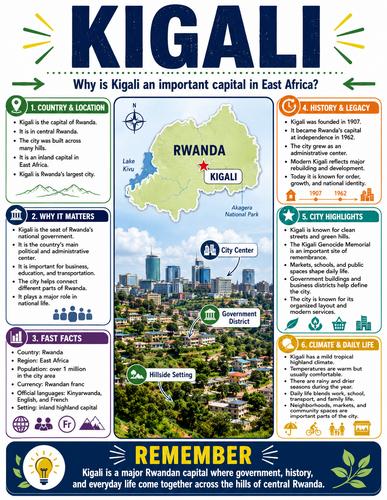 Kigali I Capital City I Infographic