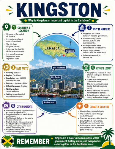 Kingston I Capital City I Infographic