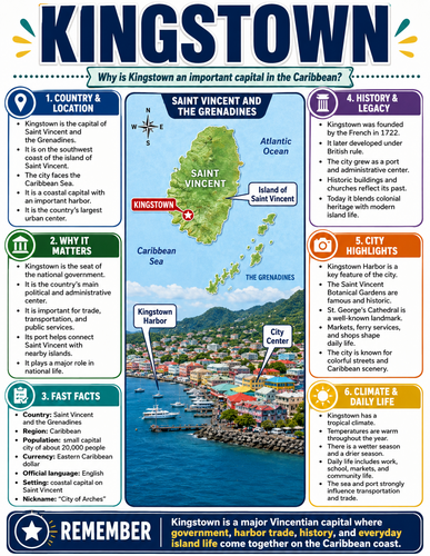Kingstown I Capital City I Infographic