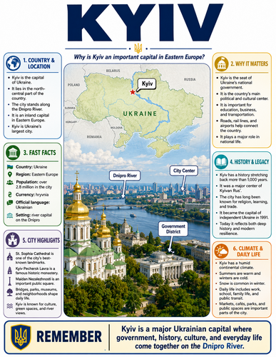 Kyiv I Capital City I Infographic