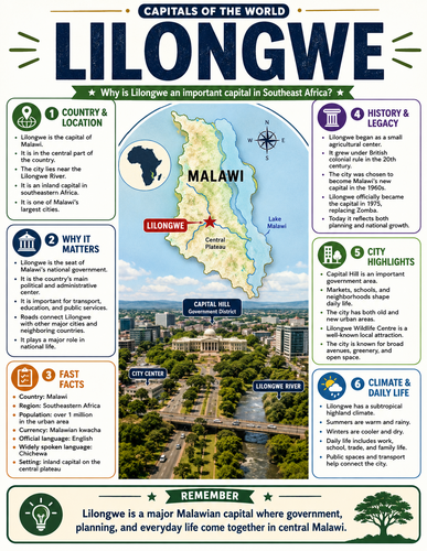 Lilongwe I Capital City I Infographic