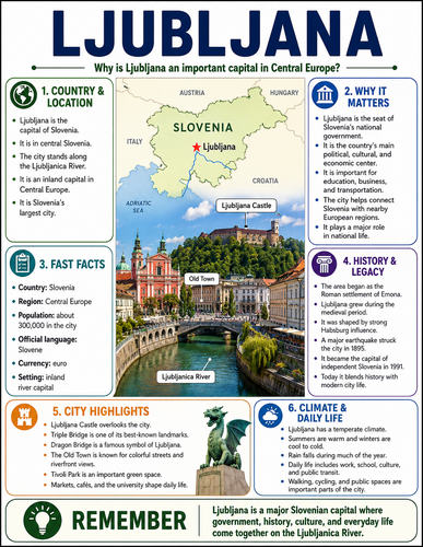 Ljubljana I Capital City I Infographic
