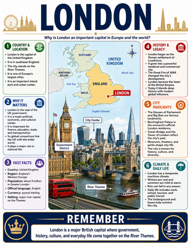 London I Capital City I Infographic
