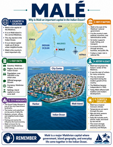 Malé I Capital City I Infographic