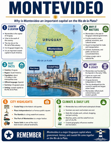 Montevideo I Capital City I Infographic