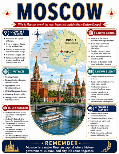 Moscow I Capital City I Infographic