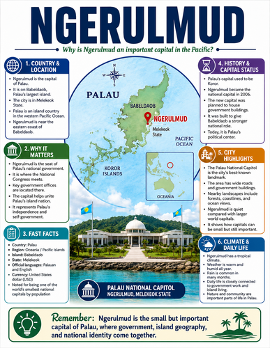 Ngerulmud I Capital City I Infographic