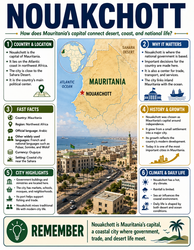 Nouakchott I Capital City I Infographic