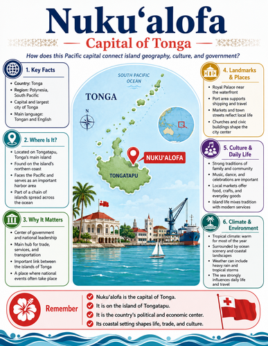 Nuku'alofa I Capital City I Infographic