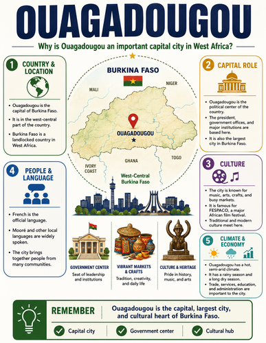Ouagadougou I Capital City I Infographic