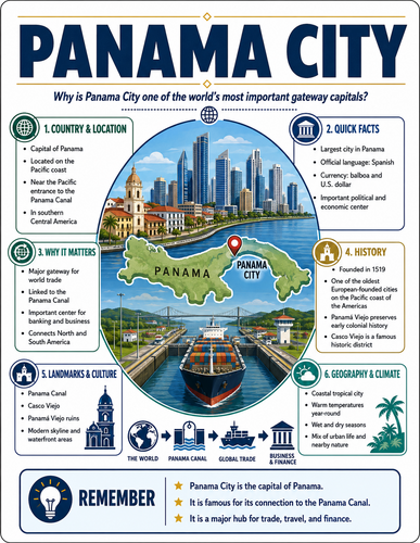 Panama City I Capital City I Infographic