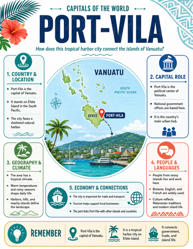 Port-Vila I Capital City I Infographic