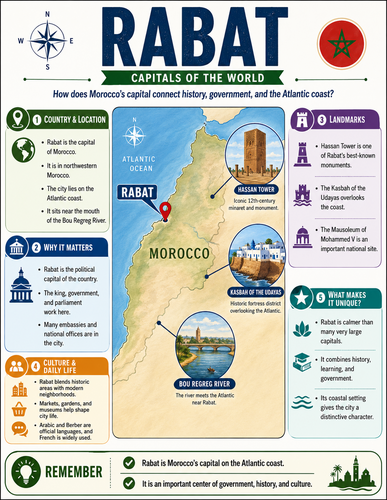 Rabat I Capital City I Infographic