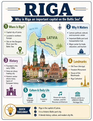Riga I Capital City I Infographic