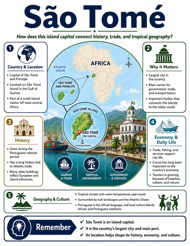 Sao Tomé I Capital City I Infographic