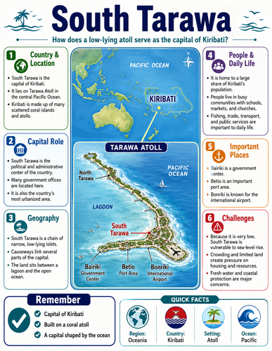 South Tarawa I Capital City I Infographic