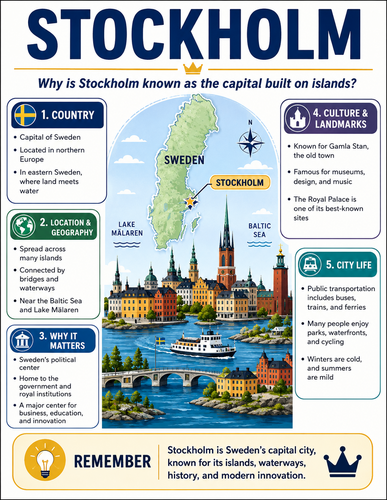 Stockholm I Capital City I Infographic