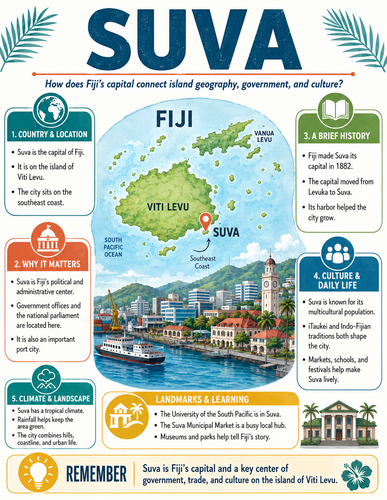 Suva I Capital City I Infographic